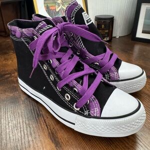 Collection’O Black and Purple Kids High-Tops